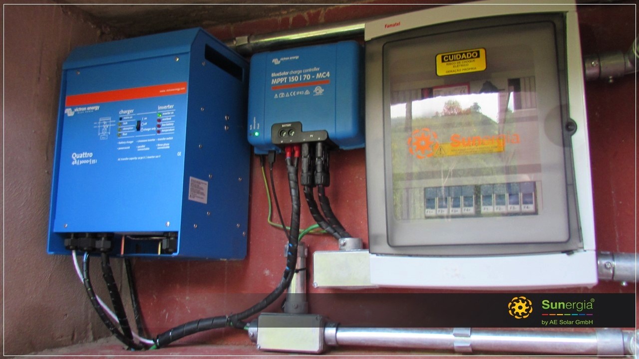 Inversor, Controlador de Carga e Chave de desconexão CA/CC