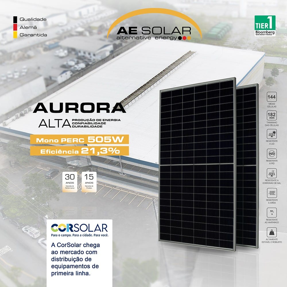 AE Solar e CorSolar ampliam parceria em acordo comercial de longo prazo