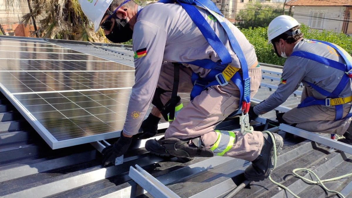 Cuidados na instalação do módulo fotovoltaico