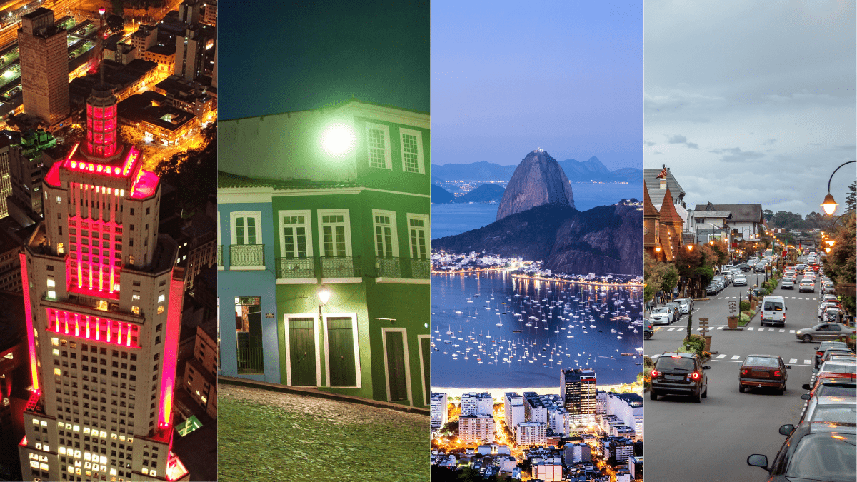 Cidades do brasil iluminados por energia elétrica