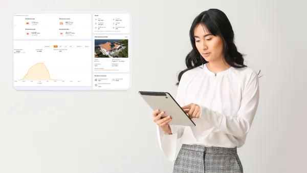 Painel de monitoramento de desempenho de energia