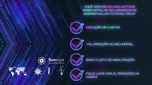 Eficiência Energética e Redução de Custos | Energia Solar Fotovoltaica